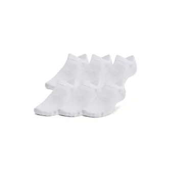 Under Armour, Set de sosete pana la glezna pentru antrenament Essential - 6 perechi, Alb, XL