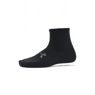 Under Armour, Set de sosete scurte pentru fitness Essential - 3 perechi, Negru, 27.5-31.5 EU