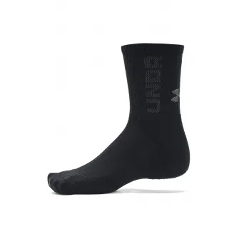 Under Armour, Set de sosete unisex pentru antrenament UA 3-Maker - 3 perechi, Negru, Gri, XL