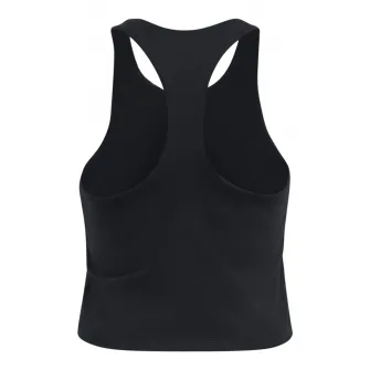 Under Armour, Top racerback cu monograma, pentru antrenament Motion Branded, Negru, 149-160 CM