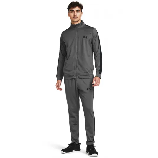 Under Armour, Trening cu buzunare laterale pentru fitness, Gri inchis, M