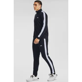 Under Armour, Trening cu buzunare laterale pentru fitness, Negru, Alb, S