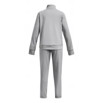 Under Armour, Trening cu fermoar si benzi laterale contrastante pentru fitness, Gri cenusiu, 149-160 CM