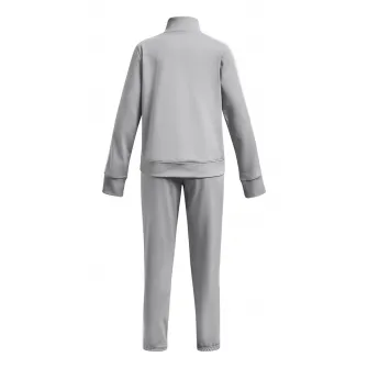 Under Armour, Trening cu fermoar si benzi laterale contrastante pentru fitness, Gri cenusiu, 160-170 CM
