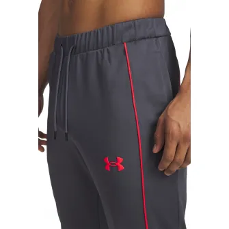 Under Armour, Trening cu logo, pentru fitness, Rosu, Gri inchis, S