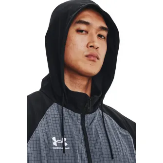 Under Armour, Trenining cu gluga, pentru fotbal Accelerate, Negru, Alb, Albastru, S