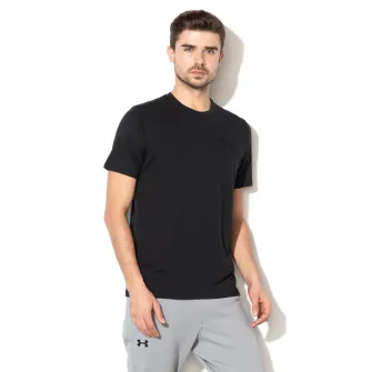 Under Armour, Tricou cu decolteu la baza gatului pentru fitness Sportstyle, Negru, M