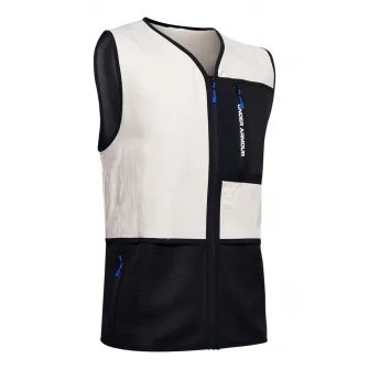 Under Armour, Vesta cu buzunare cu fermoar STM 4.1, Alb/Negru, S