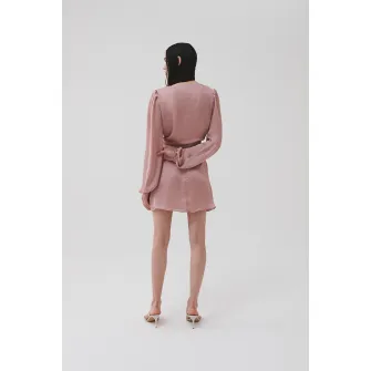UNDERFLIRTY, Bluza crop cu model cu pete decorative Carina, Roz prafuit, 34