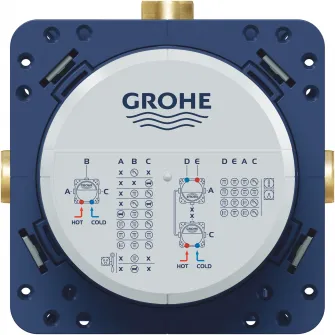 Unitate instalare incastrat Grohe Rapido SmartBox 35600000, 1/2, 3 iesiri, 2 intrari, alama