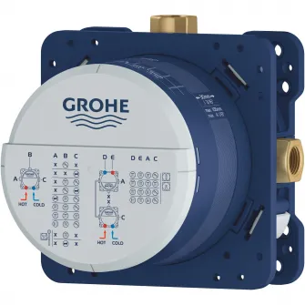 Unitate instalare incastrat Grohe Rapido SmartBox 35600000, 1/2, 3 iesiri, 2 intrari, alama