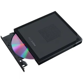 Unitate optica externa Asus ZenDrive V1M - USB Type-C & cable storage, Mac Compatible, 14.6mm Ultraslim, Negru