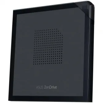Unitate optica externa Asus ZenDrive V1M - USB Type-C & cable storage, Mac Compatible, 14.6mm Ultraslim, Negru