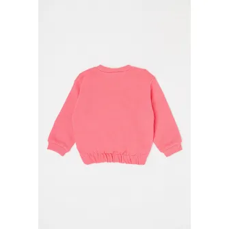 United Colors of Benetton, Bluza de trening cu imprimeu Barbie, Roz, 82 CM