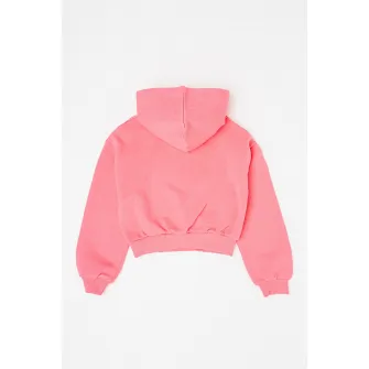 United Colors of Benetton, Hanorac cu strasuri, Roz, Argintiu, 150 CM