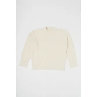 United Colors of Benetton, Pulover pufos cu maneci cazute, Alb, 130 CM