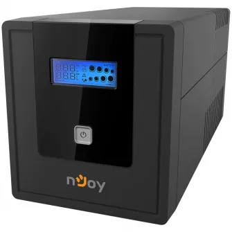 ИБП NJOY Cadu 1000, 1000 ВА/600 Вт, Line Interactive, AVR, Auto-Restart, ЖК-экран