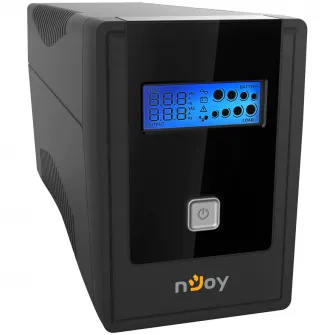 UPS NJOY Cadu 650, 600VA/360W, Line Interactive, AVR, Auto-Restart, Ecran LCD