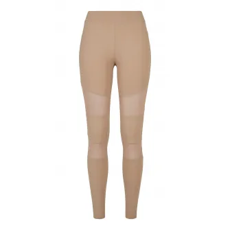 Urban Classics, Colanti cu segmente din plasa, Maro taupe, XS