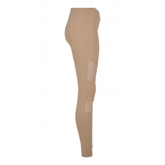 Urban Classics, Colanti cu segmente din plasa, Maro taupe, XS
