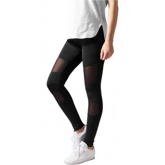 Urban Classics, Colanti cu segmente din plasa, Negru, M