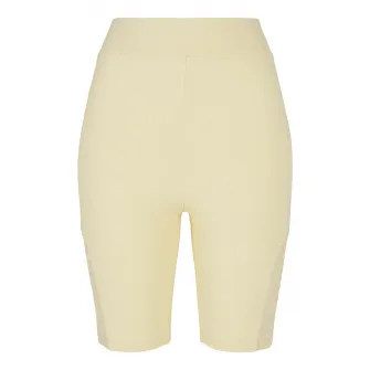 Urban Classics, Colanti cu talie inalta si insertii de dantela, Galben pal, M