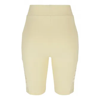 Urban Classics, Colanti cu talie inalta si insertii de dantela, Galben pal, M