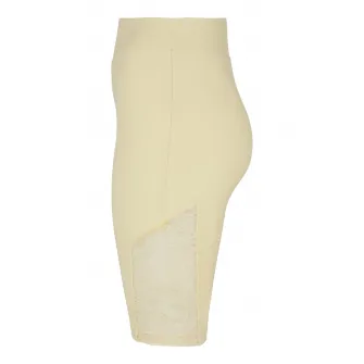 Urban Classics, Colanti cu talie inalta si insertii de dantela, Galben pal, M