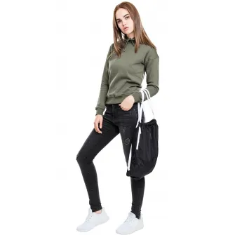 Urban Classics, Hanorac cu maneci cazute, Kaki, XS