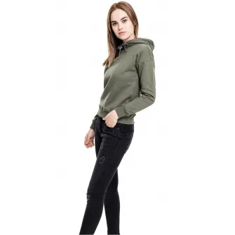 Urban Classics, Hanorac cu maneci cazute, Kaki, XS