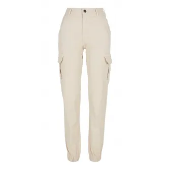 Urban Classics, Pantaloni cargo cu talie medie, Maro nisip, 32