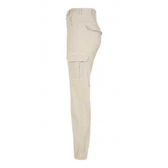Urban Classics, Pantaloni cargo cu talie medie, Maro nisip, 34