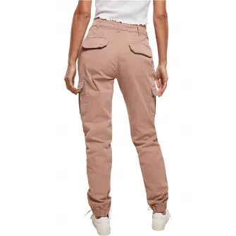 Urban Classics, Pantaloni cargo cu talie medie, Roz prafuit, 33