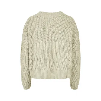 Urban Classics, Pulover crop cu maneci cazute, Alb murdar, XL