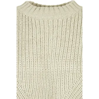 Urban Classics, Pulover crop cu maneci cazute, Alb murdar, XL
