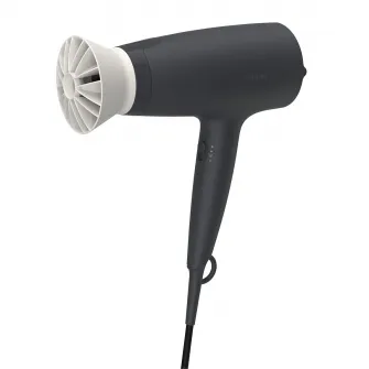 Фен Philips BHD302/30, 1600 Вт, аксессуар Thermo Protect, 3 температурных режима, диффузор, Черный