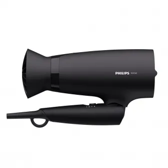 Фен Philips BHD308/10, 1600 Вт, аксессуар Thermo Protect, 3 режима скорости/температуры, насадка для укладки 14 мм, Черный