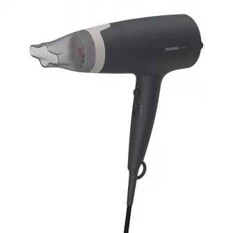 Фен Philips BHD351/10, 2100 Вт, аксессуар Thermo Protect, ионный уход, 6 настроек скорости/температуры, насадка для укладки 14 мм, Серый
