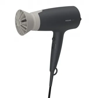 Фен Philips BHD351/10, 2100 Вт, аксессуар Thermo Protect, ионный уход, 6 настроек скорости/температуры, насадка для укладки 14 мм, Серый