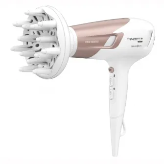 Uscator de par ROWENTA Studio Dry Glow CV5830F0, 2300W, 6 trepte viteza, tehnlogie Thermo Control, alb