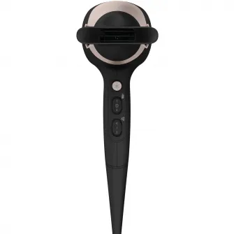 Uscator de par ROWENTA Studio Dry Glow CV5831F0, 2300W, 6 trepte de viteza si temperatura, tehnologie Thermo control, difuzor pentru volum, negru-roz