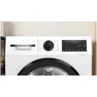 Uscator de rufe Bosch WQG24501BY, Pompa de caldura, 9 Kg, 14 programe, Condensator cu autocuratare, AutoDry, AntiVibration, Clasa D, Alb