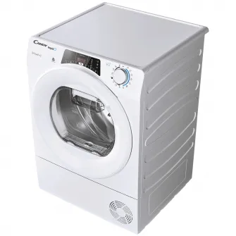 Uscator de rufe Candy Rapido ROE H8A2TE-S, Pompa de caldura, 8 kg, Clasa A++, WiFi, Easy case, Senzor uscare, Antisifonare, Alb