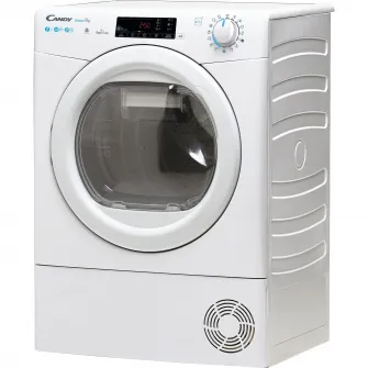 Uscator de rufe Candy Smart Pro CSOE H7A2TE-S, Pompa de caldura, 7 kg, Clasa A++, WiFi, Easy case, Senzor uscare, Antisifonare, Alb