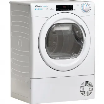 Uscator de rufe Candy Smart Pro CSOE H7A2TE-S, Pompa de caldura, 7 kg, Clasa A++, WiFi, Easy case, Senzor uscare, Antisifonare, Alb