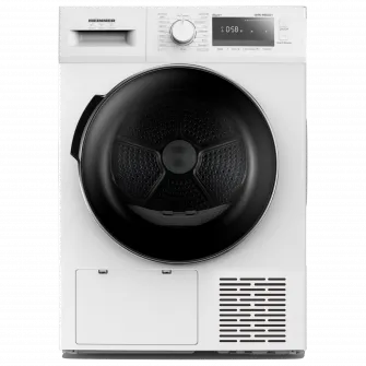 Uscator de rufe Heinner HHPD-M8G3A++, Pompa de caldura, 8 kg, 14 programe, Clasa A++, Display LED, Iluminare cuva, Blocare acces copii, Alb