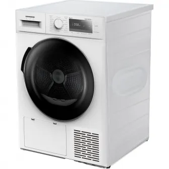 Uscator de rufe Heinner HHPD-M8G3A++, Pompa de caldura, 8 kg, 14 programe, Clasa A++, Display LED, Iluminare cuva, Blocare acces copii, Alb