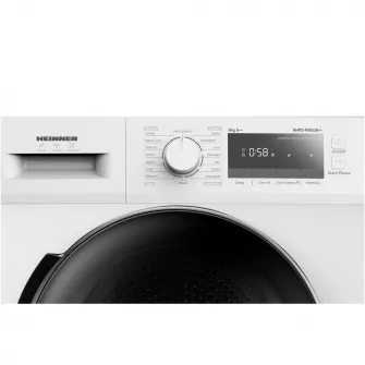 Uscator de rufe Heinner HHPD-M8G3A++, Pompa de caldura, 8 kg, 14 programe, Clasa A++, Display LED, Iluminare cuva, Blocare acces copii, Alb