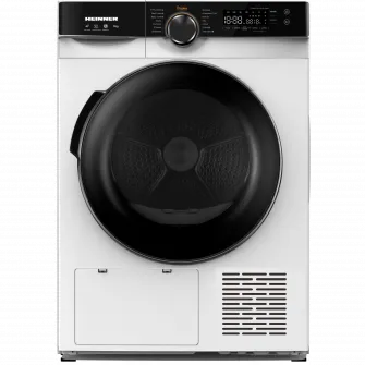 Uscator de rufe Heinner HHPD-M8K3A++, Pompa de caldura, 8 kg, 14 programe, Clasa A++, Control touch, Senzor umiditate, Display LED, Iluminare cuva, Blocare acces copii, Alb