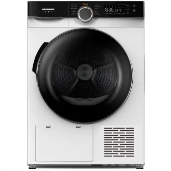 Uscator de rufe Heinner HHPD-M9K3A+++, Pompa de caldura, 9 kg, Inverter, 14 programe, Clasa A+++, Control touch, Functie Anti-Sifonare, Program Sterilizare, Iluminare cuva, Alb